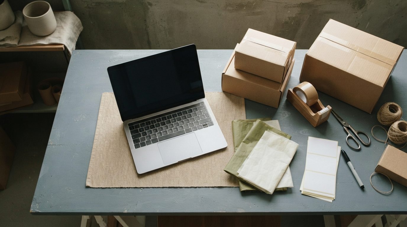 Illustrationsbillede: Hvad er dropshipping, og passer det til en lille webshop?